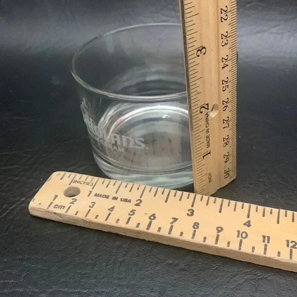 Carolans Irish Cream 6 Ounces Clear Glass White Etching 3X 2 One Glass Only
